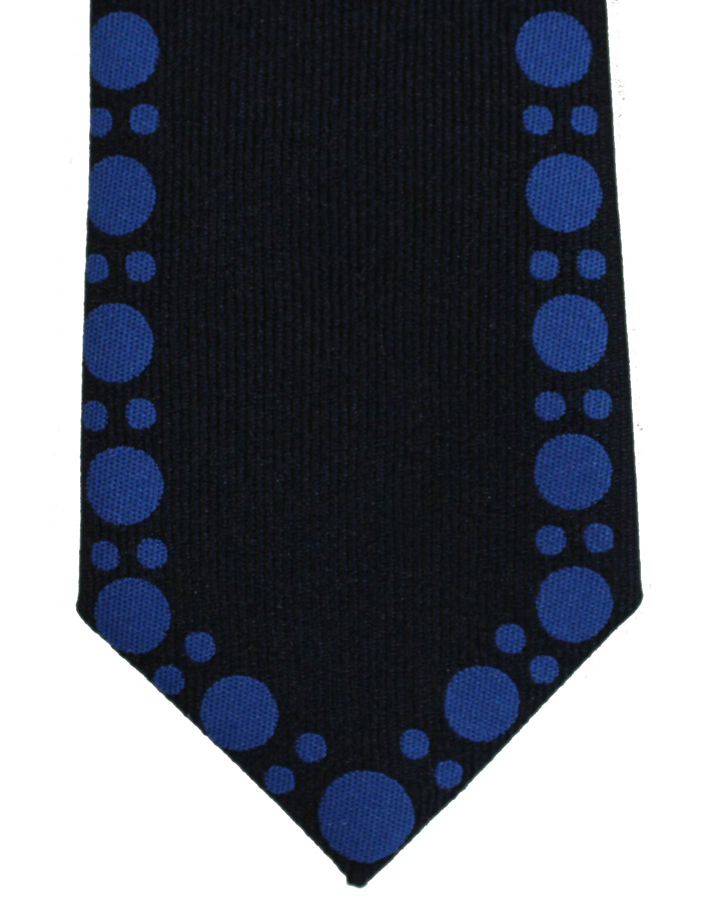 Z Zegna Tie Royal Blue Dots Design - Narrow Necktie