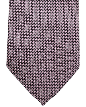 Ermenegildo Zegna Tie Pink Micro Pattern - Trecapi