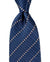 Ermenegildo Zegna Silk Tie Dark Blue Stripes - Hand Made in Italy
