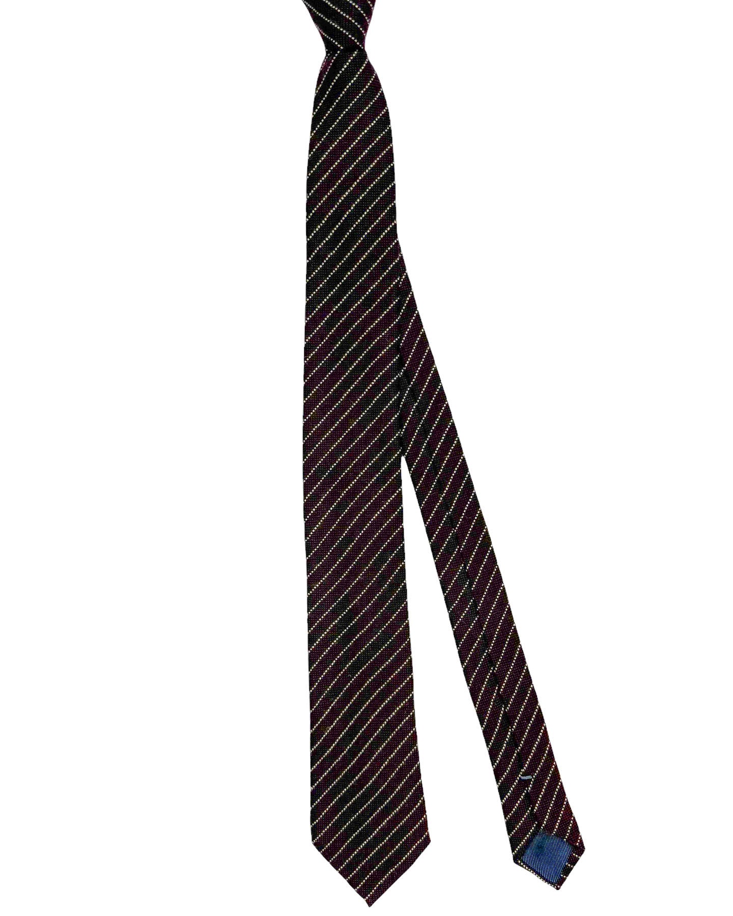 Ermenegildo Zegna Tie Maroon Stripes