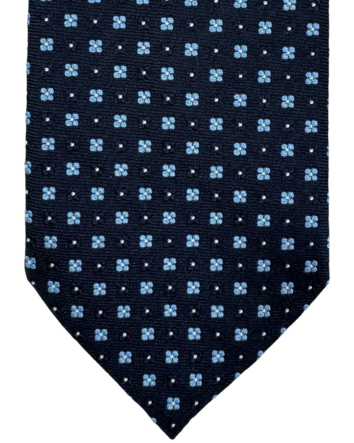 Ermenegildo Zegna Tie Navy Blue Mini Floral