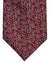 Ermenegildo Zegna Tie Maroon White Micro Pattern - 100 Fili