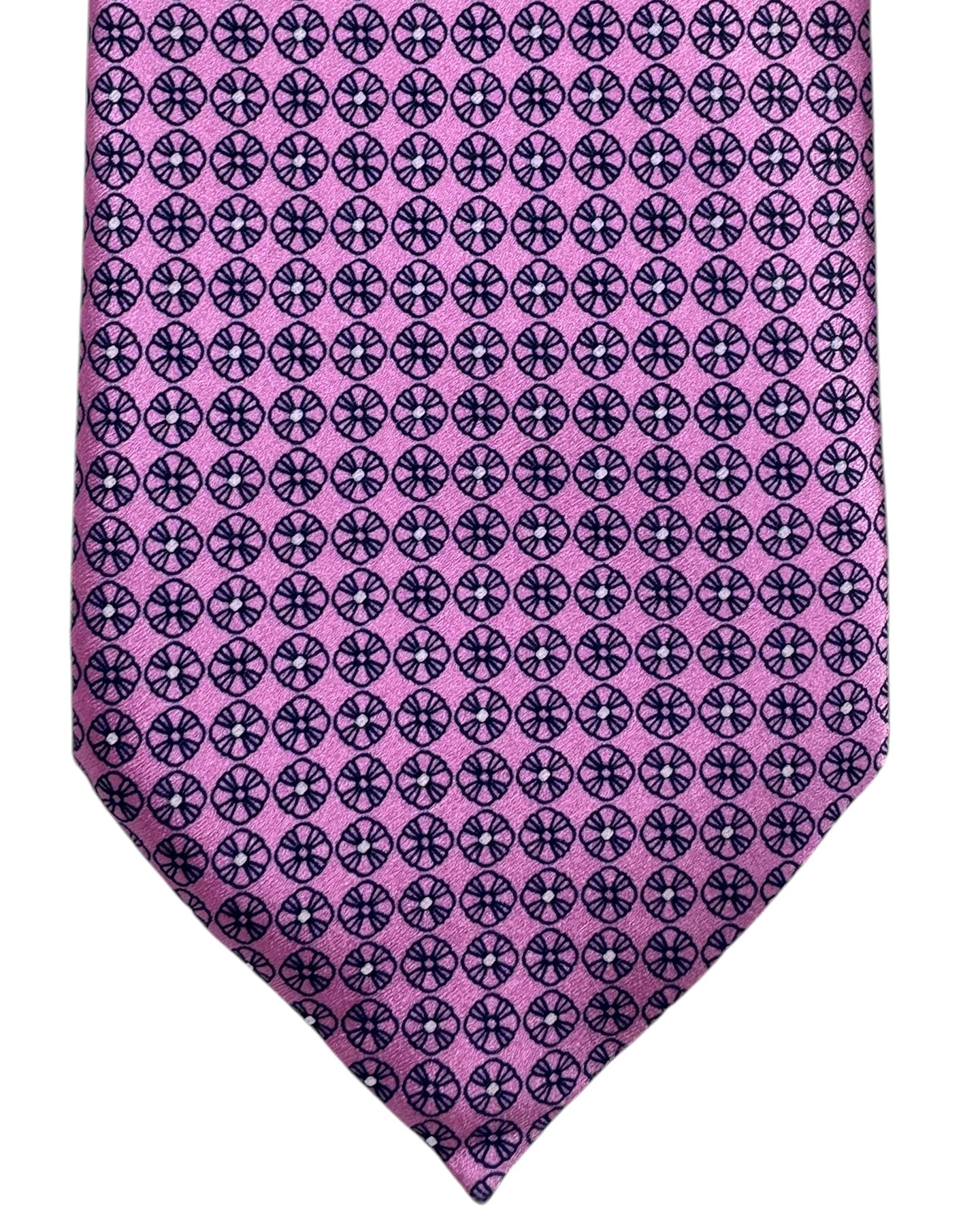 Ermenegildo Zegna Tie Pink Design - 100 Fili