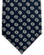 Ermenegildo Zegna Silk Tie Midnight Blue Brown Design