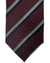 Ermenegildo Zegna Narrow Tie Brown Stripes Design