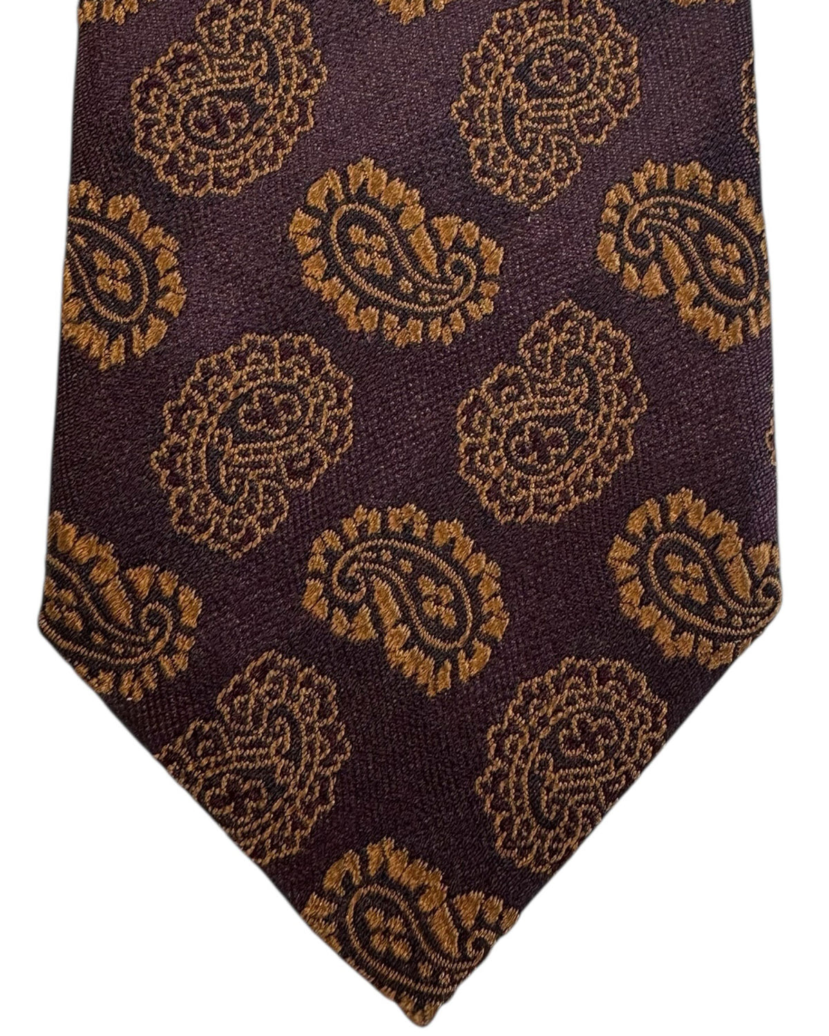 Ermenegildo Zegna Tie Couture Brown Paisley