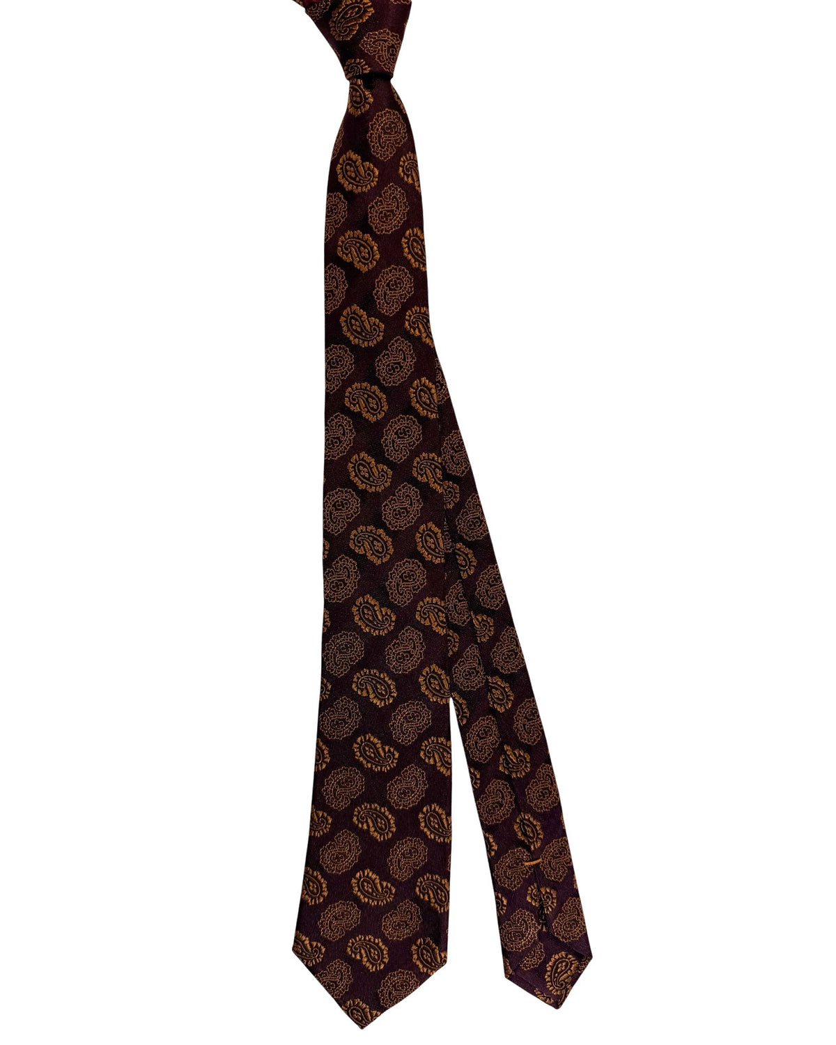 Ermenegildo Zegna Tie Couture Brown Paisley