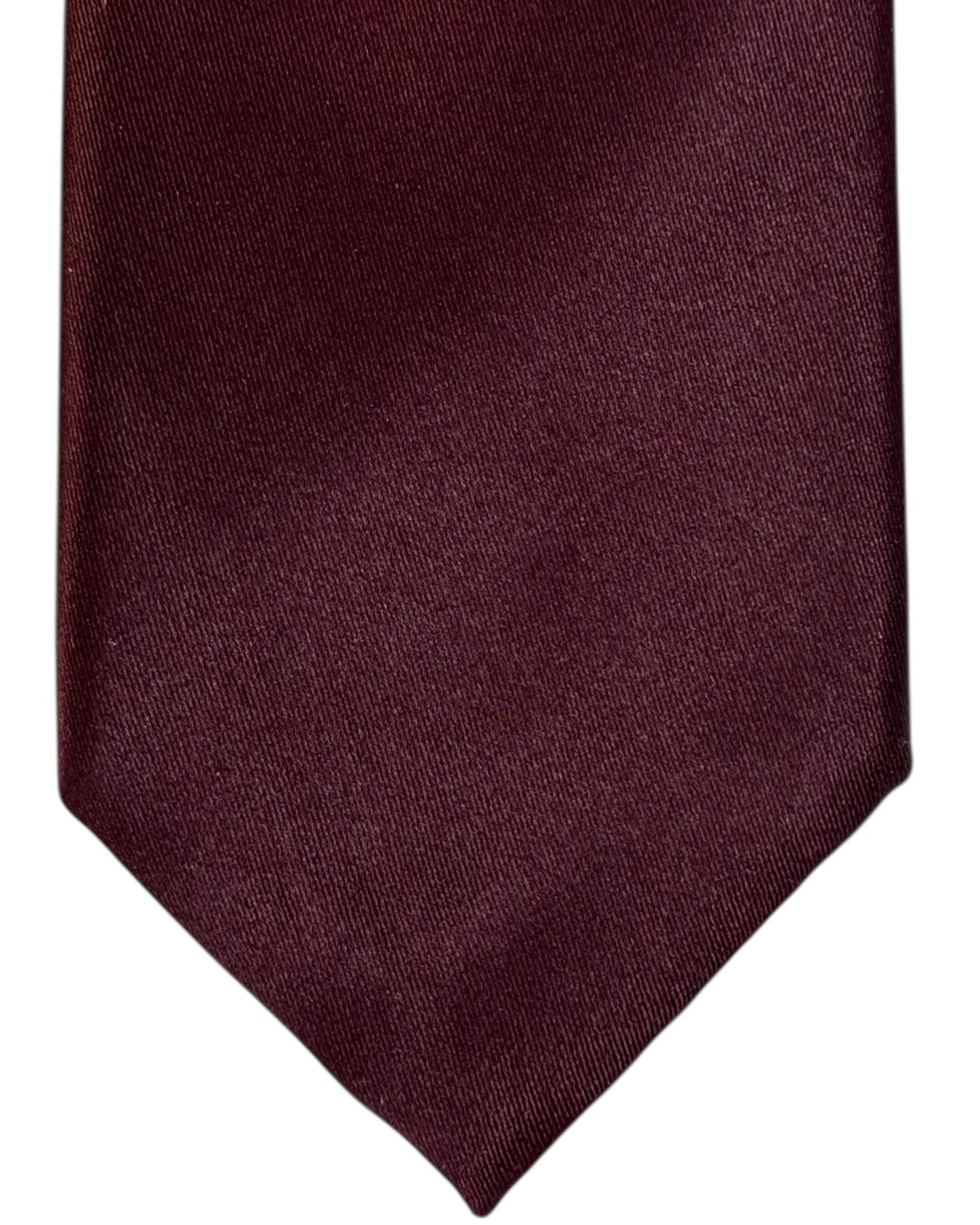 Ermenegildo Zegna Tie Couture Solid Maroon