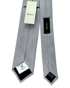 Z Zegna Tie Gray Design - Narrow Necktie
