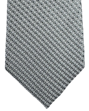 Ermenegildo Zegna Tie Gray Silver Pattern