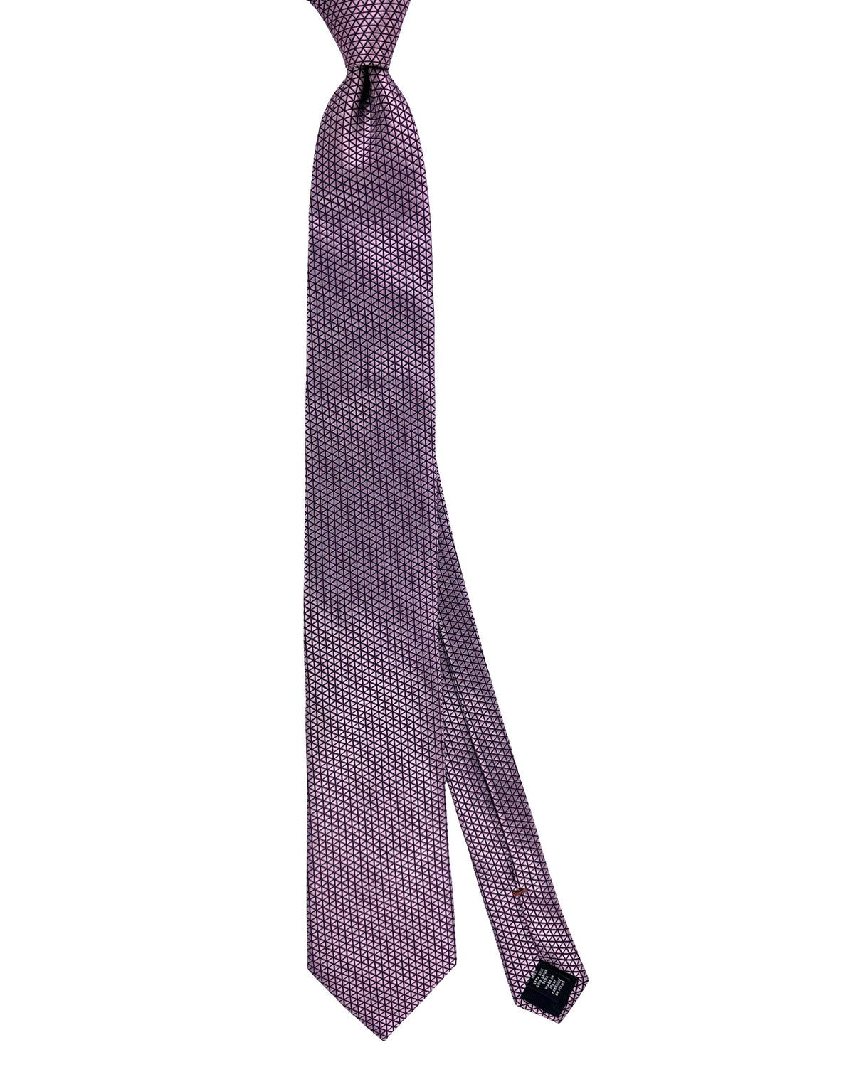 Ermenegildo Zegna Tie Pink Geometric Pattern