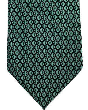 Ermenegildo Zegna Tie Green Pattern