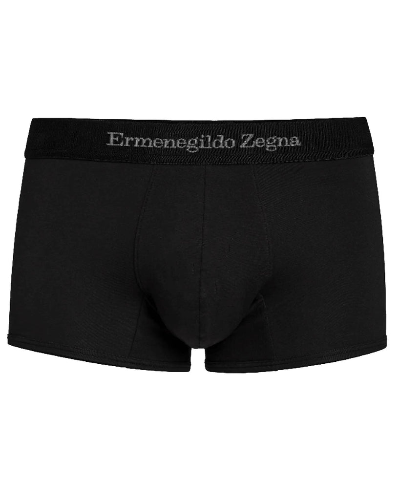 Ermenegildo Zegna Boxer Briefs Black Stretch Cotton Men Underwear