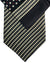 Zilli Silk Tie & Matching Pocket Square Set Black And Ivory Houndstooth