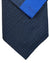 Zilli Silk Tie & Matching Pocket Square Set Royal Blue Logo