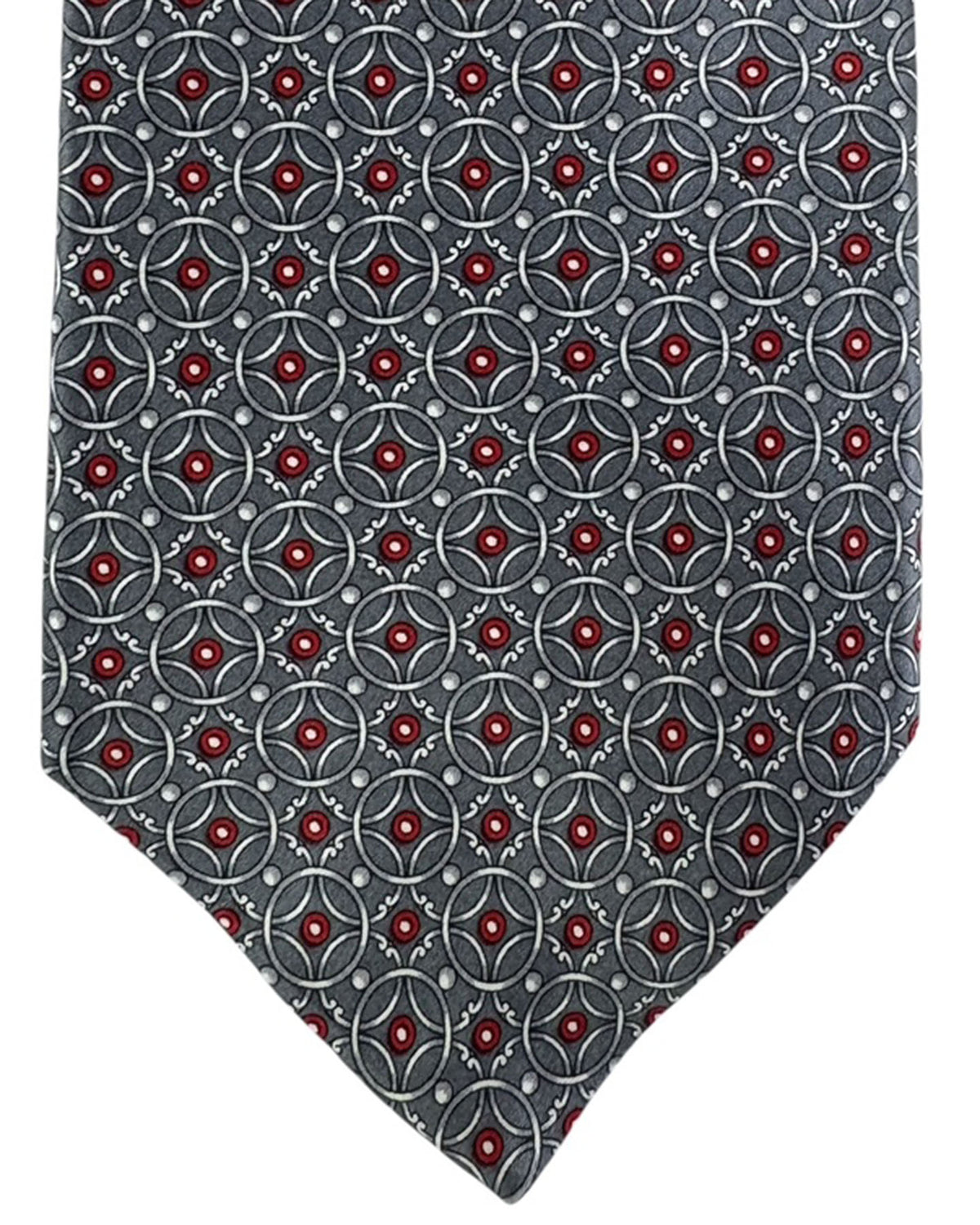Zilli Tie Gray Bordeaux Design