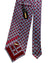 Zilli Sevenfold Tie  Red And Blue Basket Weave