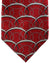 Zilli Sevenfold Tie  Red And Gray Arch Pattern