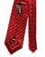 Zilli Sevenfold Tie Red And Silver Motif
