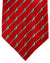 Zilli Sevenfold Tie Red And Silver Motif
