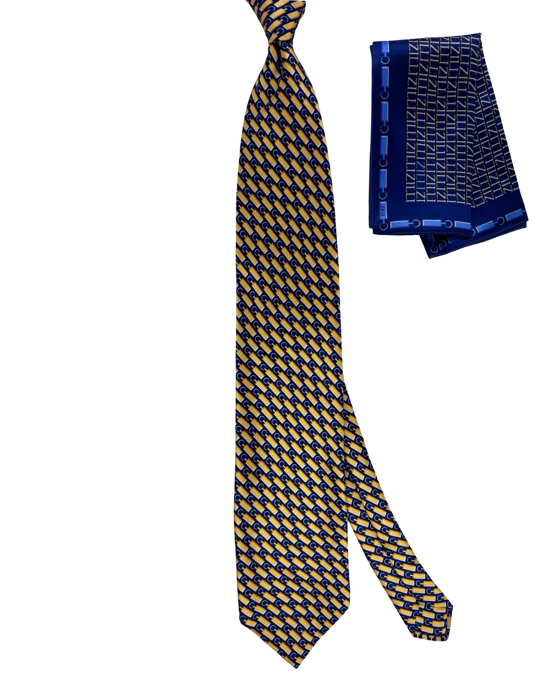 Zilli Silk Tie & Pocket Square Set Zilli Online Outlet Store - Tie