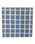 Zilli Cotton Pocket Square Royal Blue White Check sale