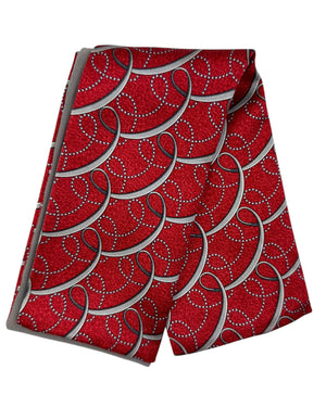 Zilli Silk Pocket Square Bordeaux Swirl Design SALE