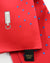 Zilli Pocket Square Red Blue Micro Dots
