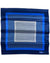 Zilli Silk Pocket Square Navy Royal Blue Micro Pattern Design