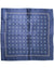 Zilli Silk Pocket Square Dark Blue Geometric Design SALE