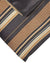 Zilli Tie & Matching Pocket Square Set Brown Stripes Design