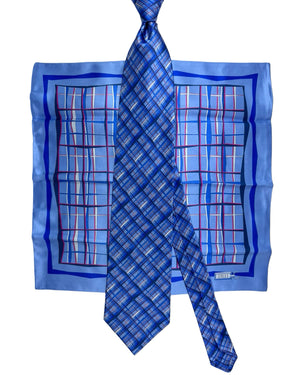 Zilli authentic Tie & Matching Pocket Square Set 