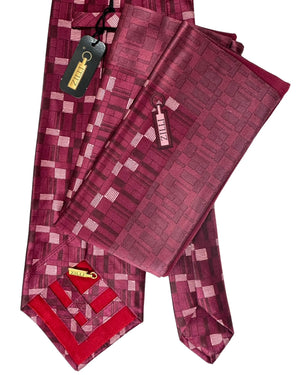 Zilli silk Tie & Matching Pocket Square Set 