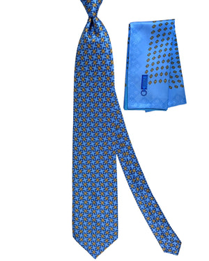 Zilli Tie & Matching Pocket Square Set 