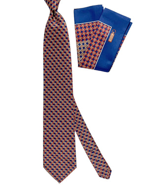 Zilli Tie & Matching Pocket Square Set 