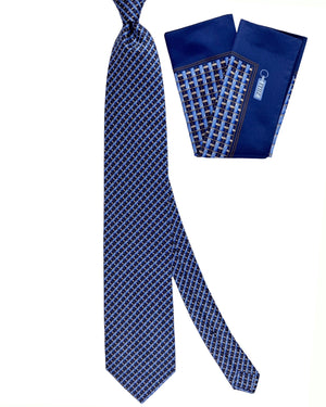 Zilli Tie & Matching Pocket Square Set 