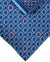 Zilli Tie & Matching Pocket Square Set Dark Blue Pink Logo Tag