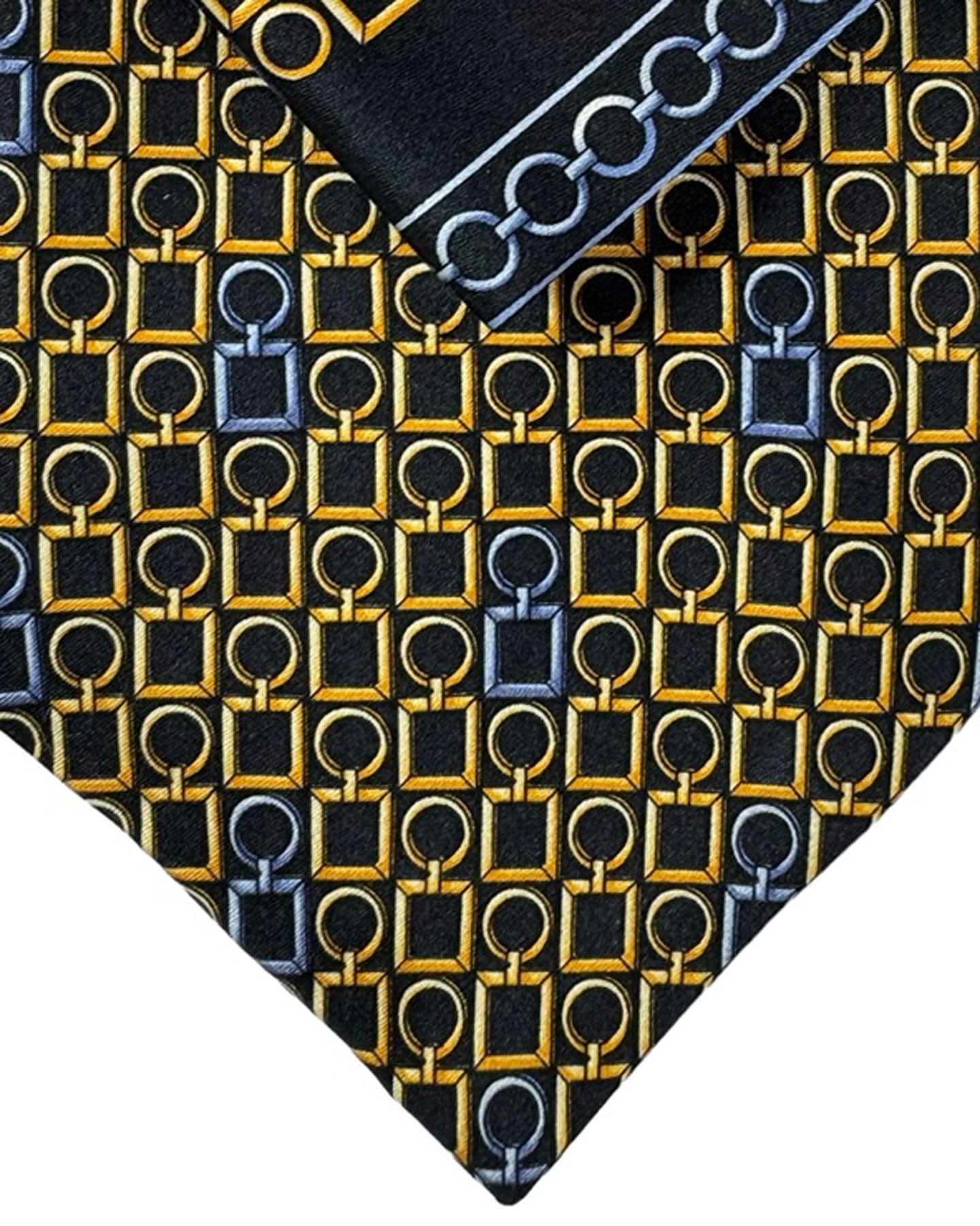 Popular Zilli Italy Tie Gloss Gold Orange Polka Dots Heavy Weight Luxury Necktie Silk L5