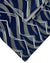 Zilli Tie & Matching Pocket Square Set Midnight Blue Gray Swirl