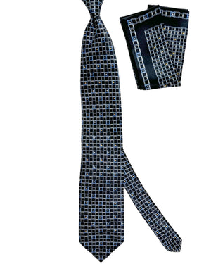 Zilli Tie & Matching Pocket Square Set 