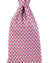 Zilli Silk Tie Gray Pink Geometric