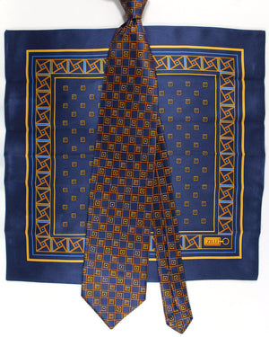 Zilli designer Tie & Matching Pocket Square Set 