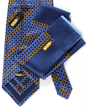 Zilli authentic Tie & Matching Pocket Square Set