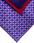Zilli Silk Tie & Matching Pocket Square Set Purple Geometric Design