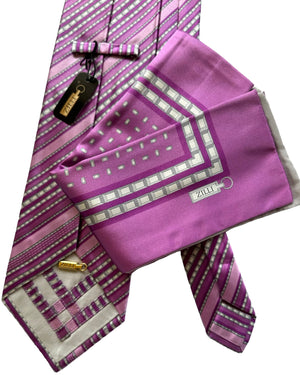 Zilli designer Tie & Pocket Square Set 