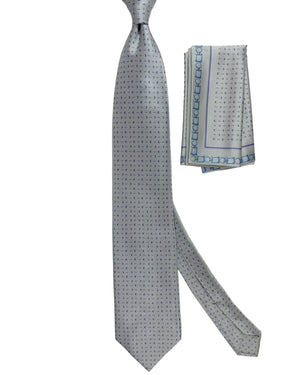 Zilli Tie & Matching Pocket Square Set 