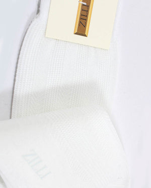 Zilli Dress Socks White New