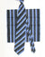Zilli Tie & Matching Pocket Square Set Stripes