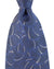 Zilli Silk Tie Midnight Blue Gray Design - Wide Necktie