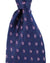 Zilli Silk Tie Midnight Blue Purple Geometric Design - Wide Necktie
